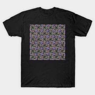 Colorful Streaks Cross Seamless Pattern T-Shirt